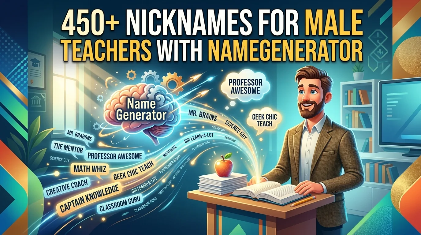 Nicknames for male teachers