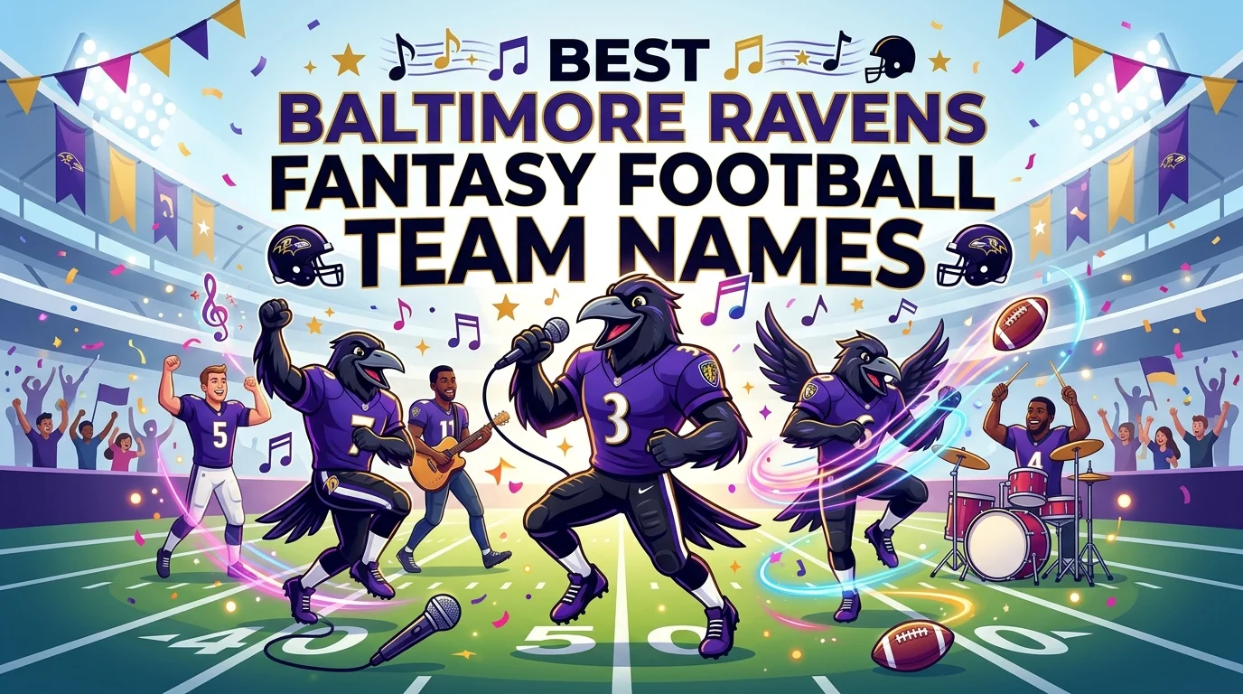 Best Baltimore Ravens Fantasy Football Team Names
